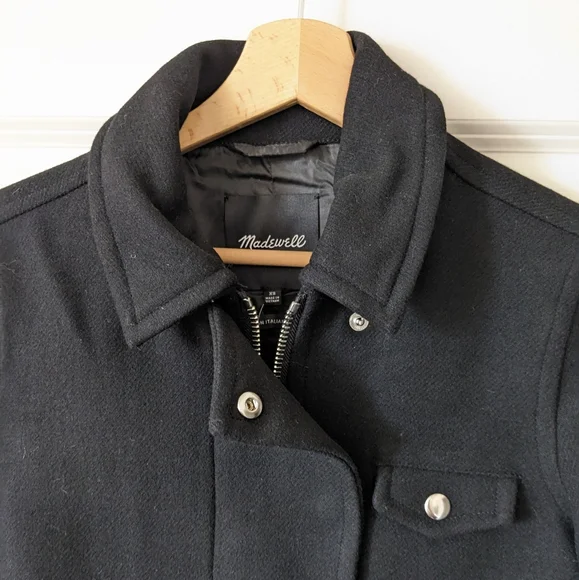 New Madewell Sherpa Collar Zip Jacket - Picture 4 of 8